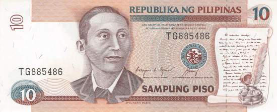 Philippinen 10 Piso 1985 p169c